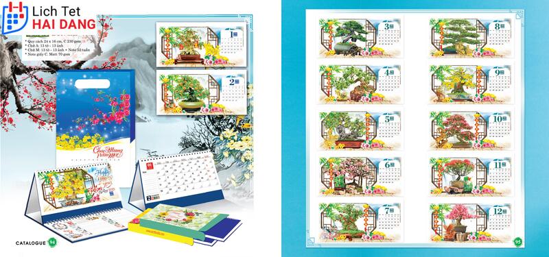 Thiết kế lịch tết Cà Mau