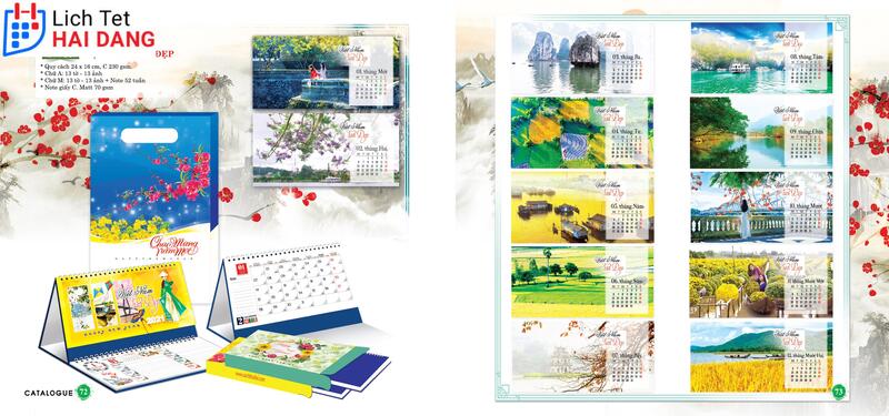 In Lịch Tết Gia Lai 2 Lịch tết hải đăng - công ty in lịch tết gia lai độc quyền