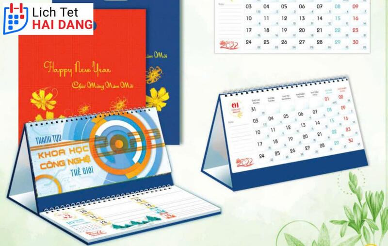 Mẫu lịch để bàn Bình Định