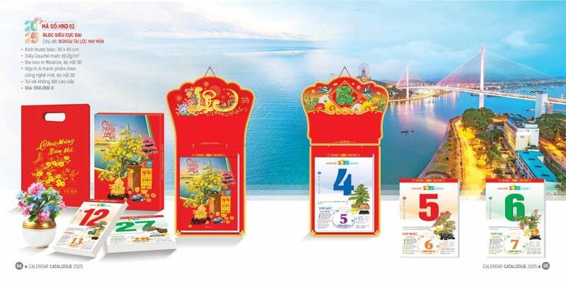In Lịch Bloc Theo Yêu Cầu 20 Lịch bloc 52 tuần