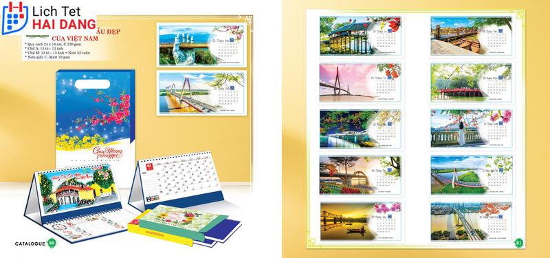 In Lịch Tết Bình Thuận 15 Mẫu lịch lộc xuân
