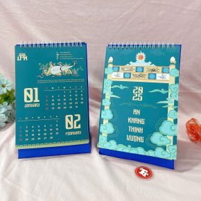Quy trình đặt thiết kế và in lịch để bàn độc quyền