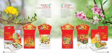 Lịch Tết Hải Đăng có cung cấp đa dạng chất liệu vải và công nghệ in/thuê