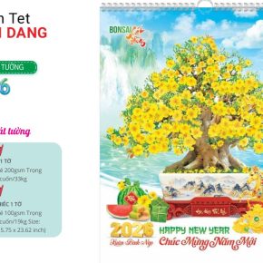 Quy trình 6 bước in lịch treo tường từ tư vấn, thiết kế đến giao hàng tận nơi