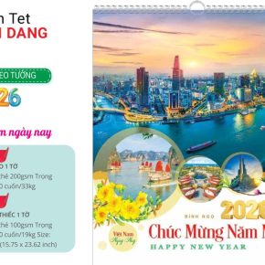 Quy trình in lịch treo tường 1 tờ của Lịch Tết Hải Đăng giúp rút ngắn thời gian sản xuất lịch