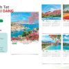 In Lịch Treo Tường 5 Tờ 10 In lịch treo tường 5 tờ cấu tạo 5 tờ, lò xo/nẹp thiếc, kích thước 40x60cm