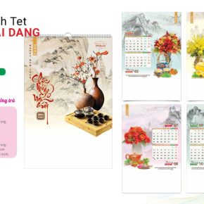 Lịch treo tường 5 tờ là công cụ marketing hiệu quả với chi phí thấp