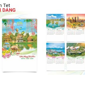 Mẫu lịch chủ đề Việt Nam thịnh vượng