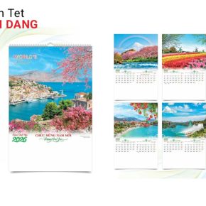 Lịch Tết Hải Đăng có nhiều kinh nghiệm về in lịch treo tường 7 tờ