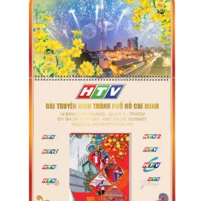 Mẫu bìa lịch bloc gắn lò xo độc quyền cho Đài Truyền Hình TPHCM