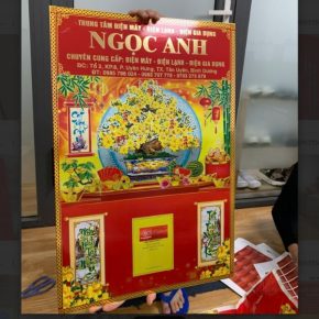 Mẫu lịch bloc cực đại cho trung tâm điện máy, điện lạnh, gia dụng Ngọc Anh
